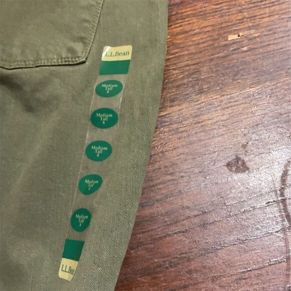 L.L.Bean Unisex Bootcut Pants Green Classic Fit Five-Pocket Zip Fly Button - Picture 6 of 6